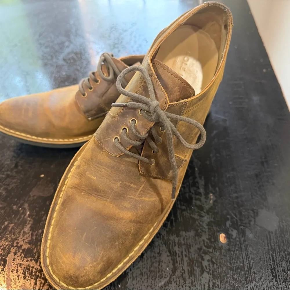 Cole Haan Men’s Brown Leather Lace-Up Oxfords